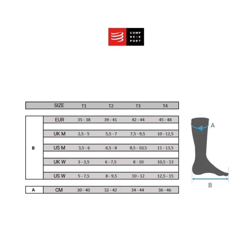 Calcetines Compressport Pro Marathon Negro 4 Calcetines Compressport Pro Marathon Negro - Image 2