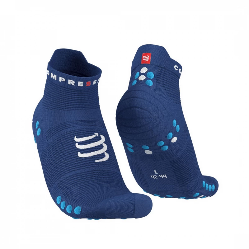 Calcetines Compressport Pro Racing V4.0 Low Azul 3 Calcetines Compressport Pro Racing V4.0 Low Azul