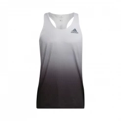 Camiseta Adidas Adizero Engineered Sin Mangas Blanco Negro