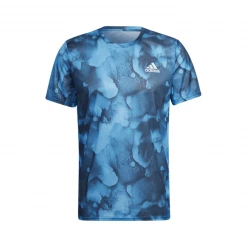 Camiseta Adidas Fast Graphic Azul Estampado