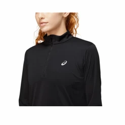 Camiseta Asics Core Zip Top Manga Larga Negro Mujer -365rider Ventas camiseta asics core zip top manga larga negro mujer 2