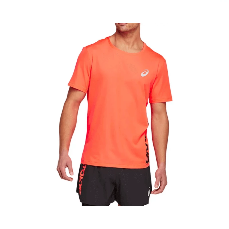 Camiseta Asics Future Tokyo Manga Corta Naranja Negro 4 Camiseta Asics Future Tokyo Manga Corta Naranja Negro - Image 2