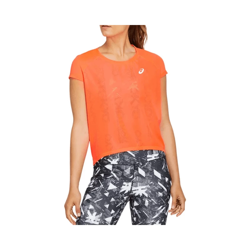 Camiseta Asics Future Tokyo Ventilate Manga Corta Naranja Mujer 4 Camiseta Asics Future Tokyo Ventilate Manga Corta Naranja Mujer - Image 2