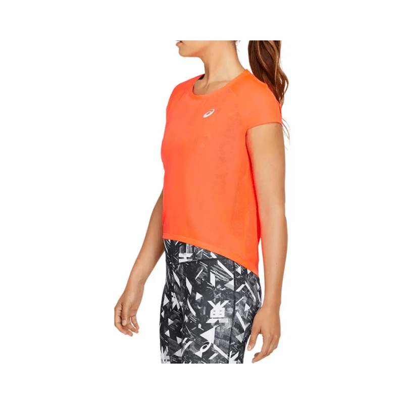 Camiseta Asics Future Tokyo Ventilate Manga Corta Naranja Mujer 6 Camiseta Asics Future Tokyo Ventilate Manga Corta Naranja Mujer - Image 4