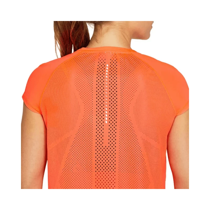 Camiseta Asics Future Tokyo Ventilate Manga Corta Naranja Mujer 7 Camiseta Asics Future Tokyo Ventilate Manga Corta Naranja Mujer - Image 5
