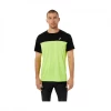 Camiseta Asics Race SS TOP Manga Corta Amarillo Negro SS22