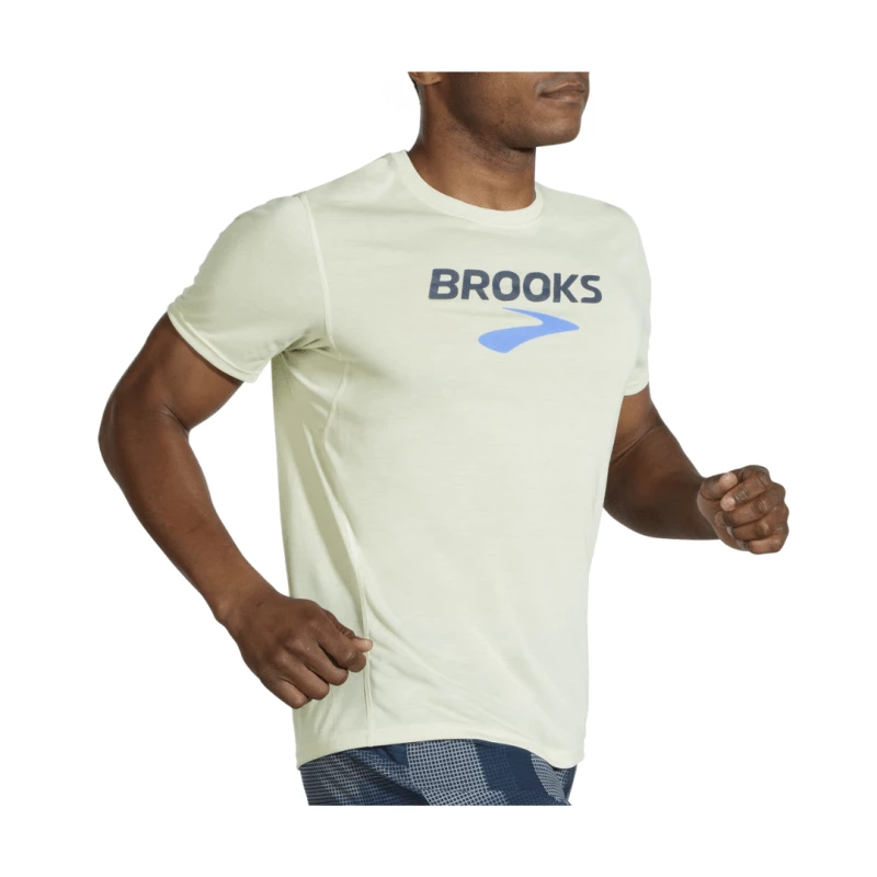 Camiseta Brooks Distance Manga Corta Blanco Roto 7 Camiseta Brooks Distance Manga Corta Blanco Roto - Image 5