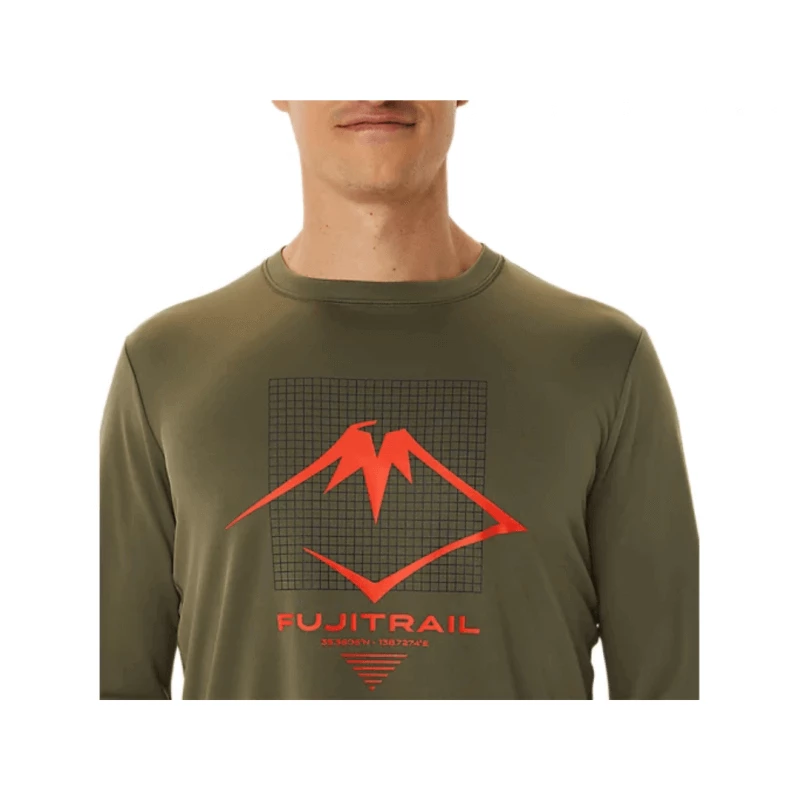 Camiseta Manga Larga Asics Fujitrail Verde 6 Camiseta Manga Larga Asics Fujitrail Verde - Image 4