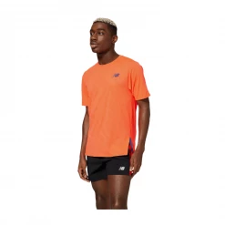 Camiseta New Balance Q Speed Jacquard Naranja