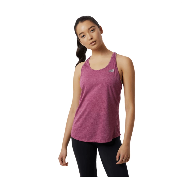 Camiseta New Balance Sin Mangas Impact Run Fucsia Mujer 3 Camiseta New Balance Sin Mangas Impact Run Fucsia Mujer