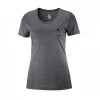 Camiseta Salomon Agile SS Tee Gris Mujer