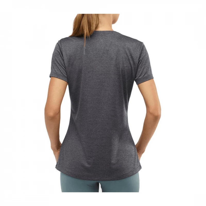 Camiseta Salomon Agile SS Tee Gris Mujer 5 Camiseta Salomon Agile SS Tee Gris Mujer - Image 3