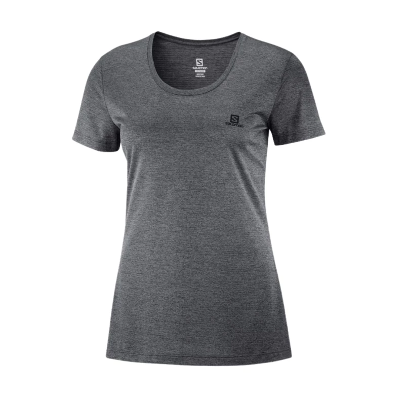Camiseta Salomon Agile SS Tee Gris Mujer 3 Camiseta Salomon Agile SS Tee Gris Mujer