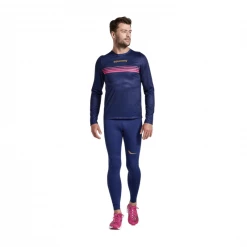 Camiseta Saucony Elite Manga Larga Azul Rosa -365rider Ventas camiseta saucony elite manga larga azul rosa 3