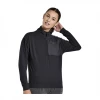 Camiseta Saucony Sunday 1/4 Zip Negro Mujer