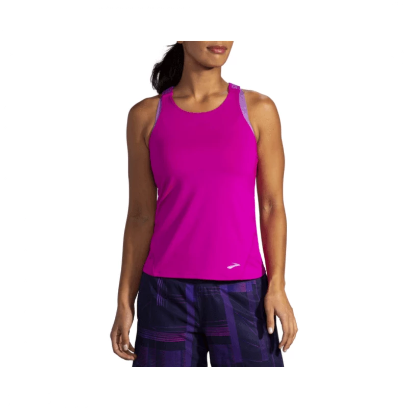 Camiseta Sin Mangas Brooks Pick-up Lila Mujer 4 Camiseta Sin Mangas Brooks Pick-up Lila Mujer - Image 2