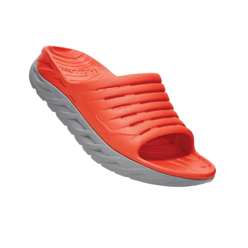 Chanclas Hoka One One ORA Recovery Slide Naranja Gris Hombre 3 Chanclas Hoka One One ORA Recovery Slide Naranja Gris Hombre