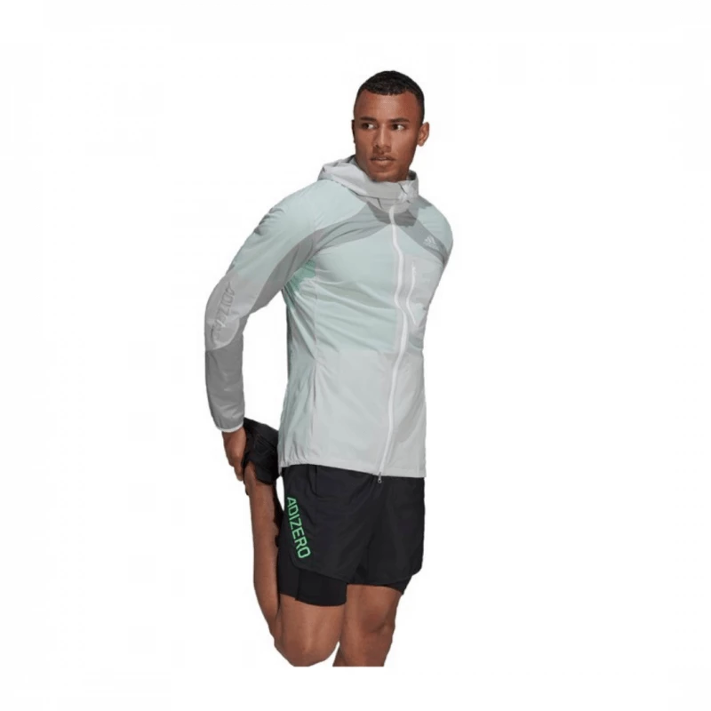 Chaqueta Adidas Adizero Marathon Blanco Gris 5 Chaqueta Adidas Adizero Marathon Blanco Gris - Image 3