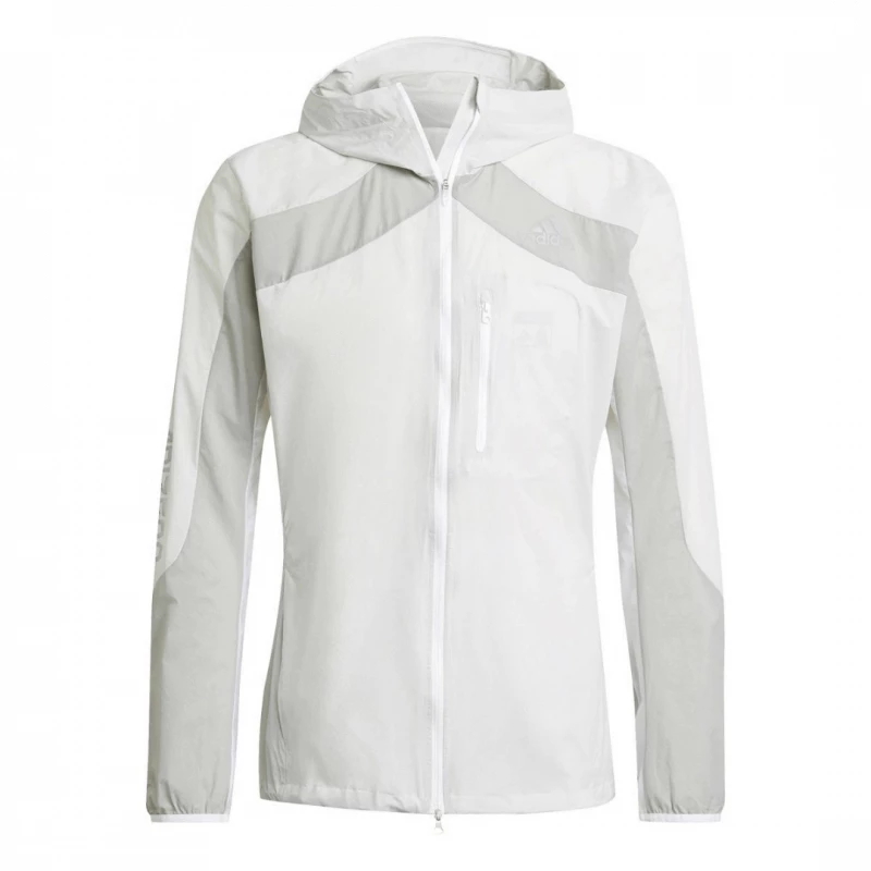 Chaqueta Adidas Adizero Marathon Blanco Gris 3 Chaqueta Adidas Adizero Marathon Blanco Gris