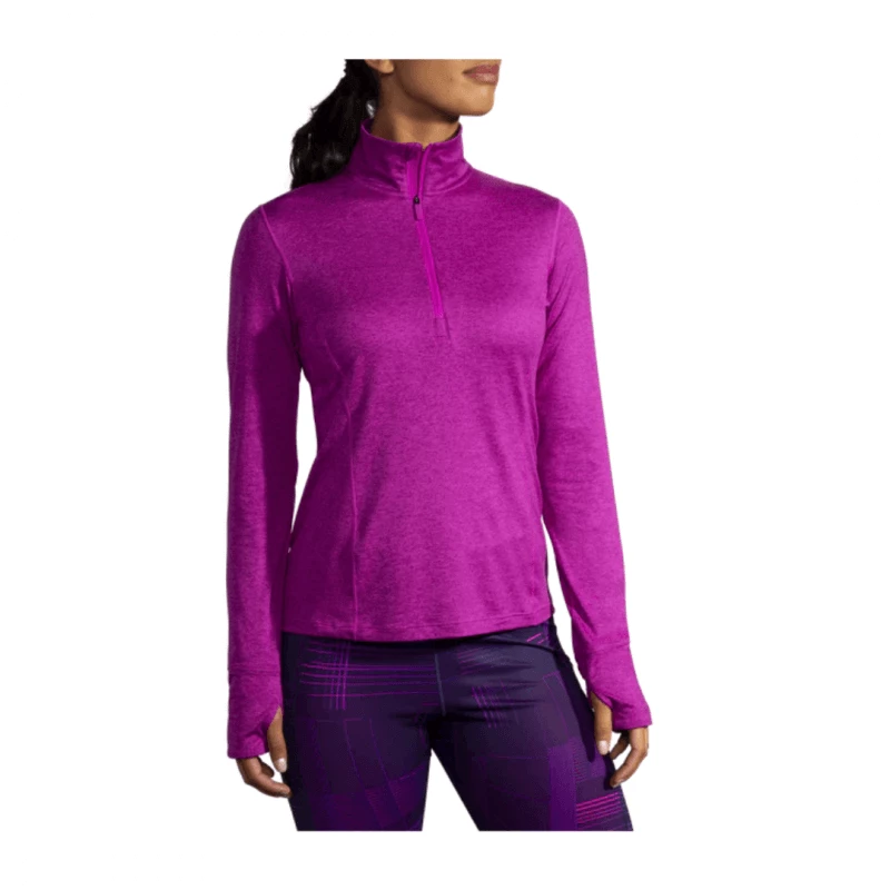Chaqueta Brooks Dash 1/2 Zip Morado Mujer 4 Chaqueta Brooks Dash 1/2 Zip Morado Mujer - Image 2