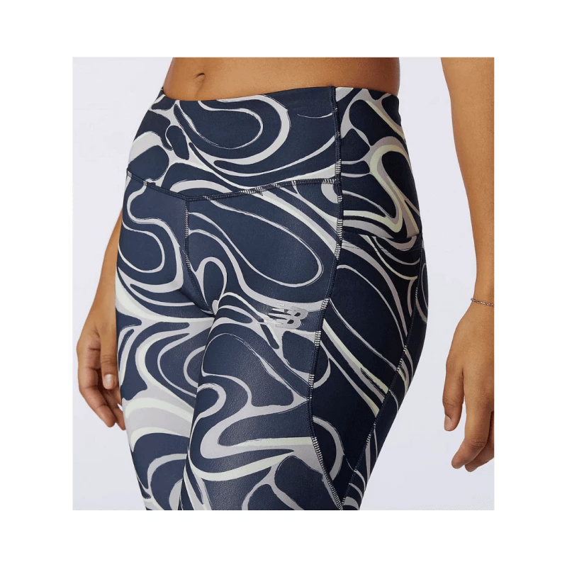 Mallas New Balance Printed Impact Run Azul Marino Gris Mujer 7 Mallas New Balance Printed Impact Run Azul Marino Gris Mujer - Image 5