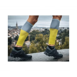 Medias Compresión Compressport R2V2 Gris Verde Lima -365rider Ventas medias compresion compressport r2v2 gris verde lima 3