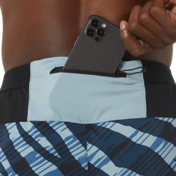 Pantalón Corto Asics Wild Camo 5IN Azul Negro -365rider Ventas pantalon corto asics wild camo 5in azul negro 4