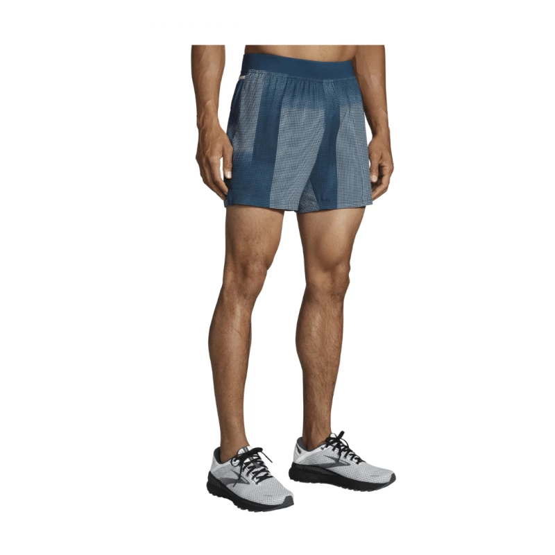 Pantalón Corto Brooks Sherpa 5" Azul Blanco 4 Pantalón Corto Brooks Sherpa 5" Azul Blanco - Image 2