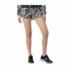 Pantalón Corto New Balance Printed Fast Flight Split Blanco Negro Mujer -365rider Ventas pantalon corto new balance printed fast flight split blanco negro mujer 2