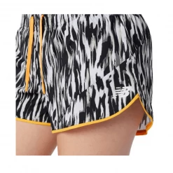 Pantalón Corto New Balance Printed Fast Flight Split Blanco Negro Mujer -365rider Ventas pantalon corto new balance printed fast flight split blanco negro mujer 3