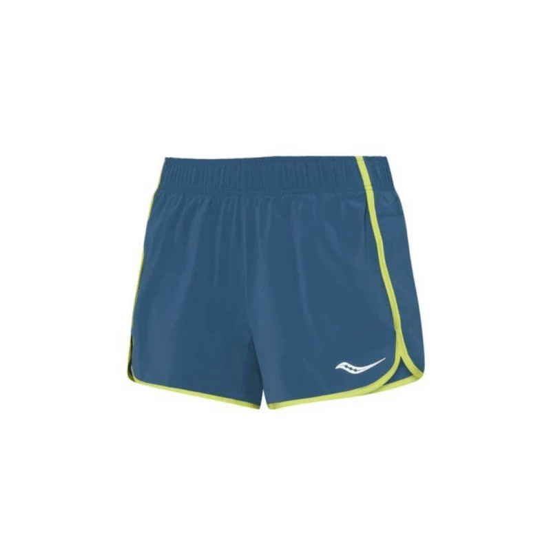 Pantalón Corto Saucony Outpace 3" Azul Verde Mujer 3 Pantalón Corto Saucony Outpace 3" Azul Verde Mujer