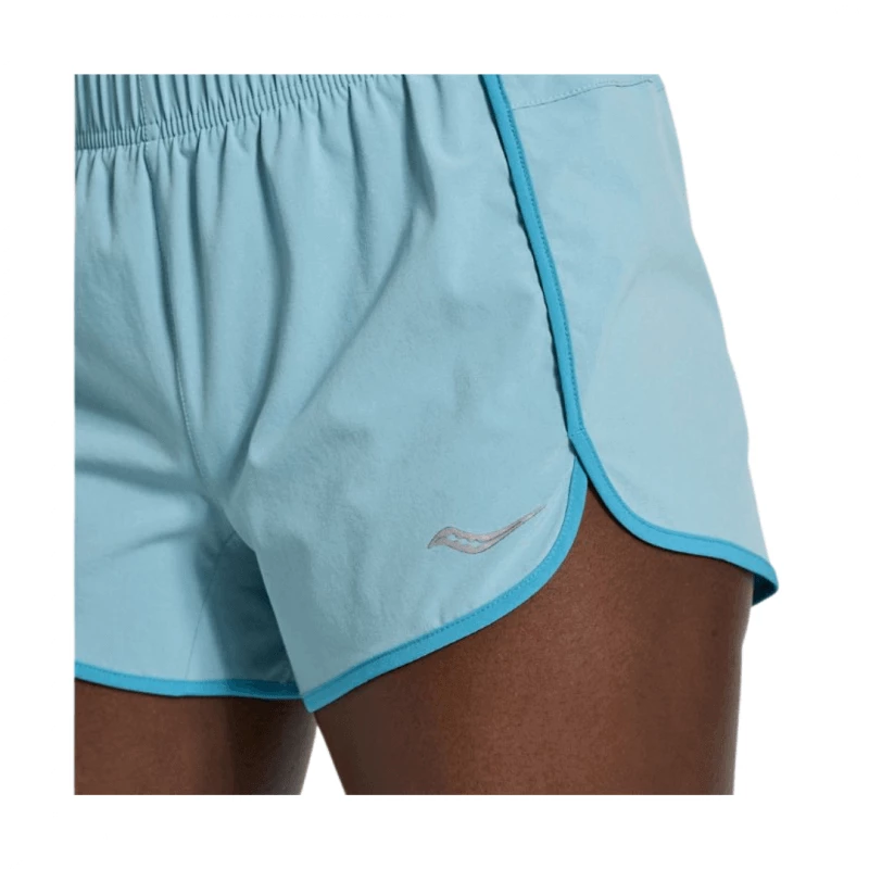 Pantalón Corto Saucony Outpace 3 Celeste Mujer 5 Pantalón Corto Saucony Outpace 3 Celeste Mujer - Image 3