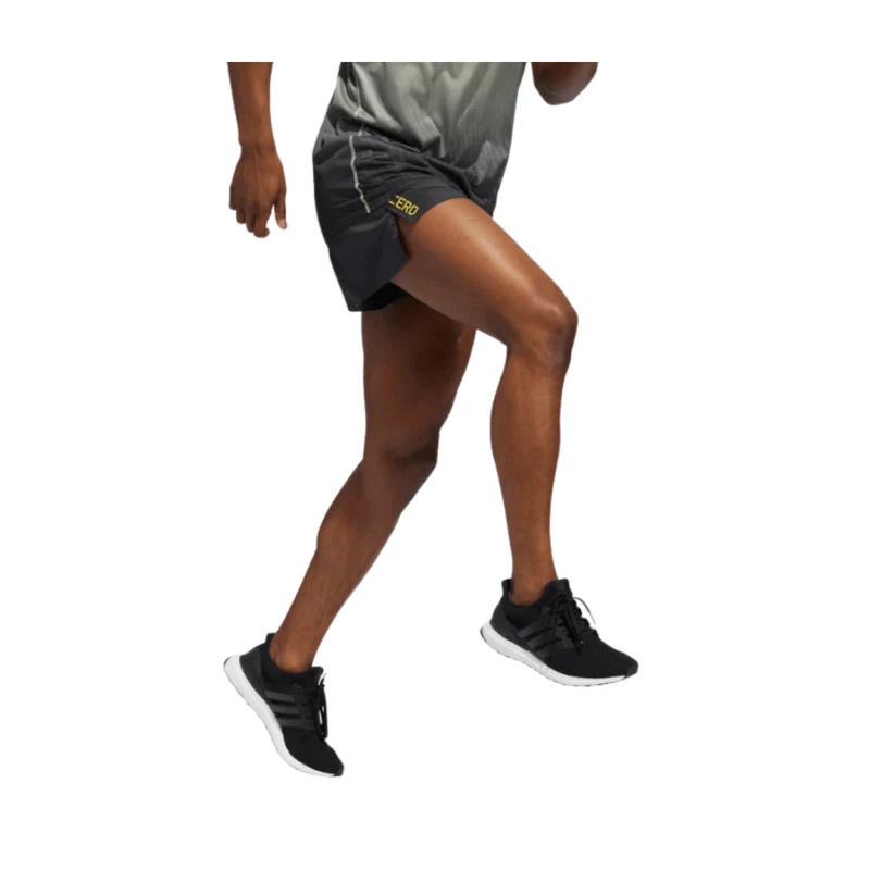 Pantalones Cortos Adidas Adizero Split Negro Amarillo 5 Pantalones Cortos Adidas Adizero Split Negro Amarillo - Image 3