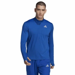Sudadera Adidas Own The Run 1/2 ZIP Azul Claro -365rider Ventas sudadera adidas own the run 12 zip azul claro 1