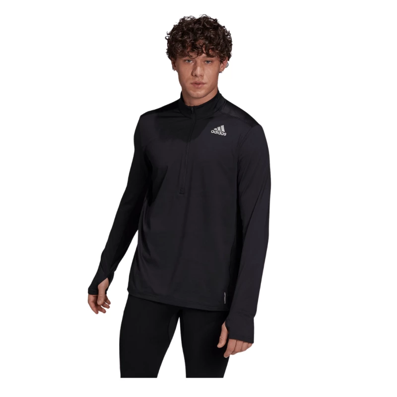 Sudadera Adidas Own The Run 1/2 ZIP Negro 4 Sudadera Adidas Own The Run 1/2 ZIP Negro - Image 2