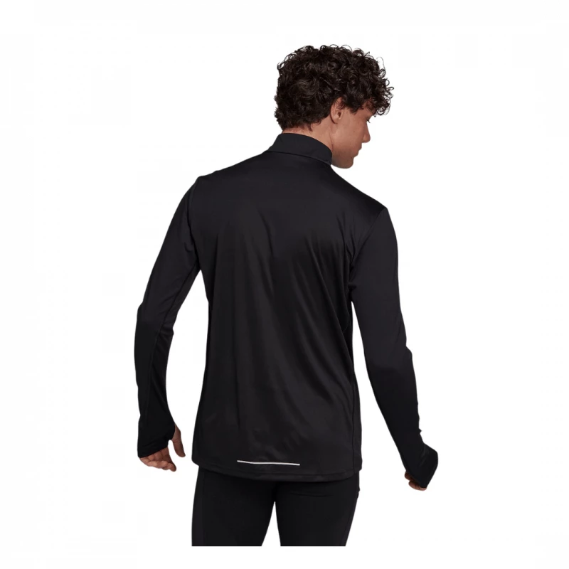 Sudadera Adidas Own The Run 1/2 ZIP Negro 6 Sudadera Adidas Own The Run 1/2 ZIP Negro - Image 4