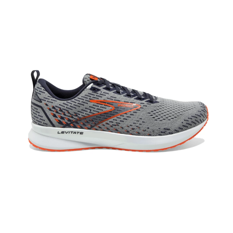 Zapatillas Brooks Levitate 5 Gris Naranja SS22 3 Zapatillas Brooks Levitate 5 Gris Naranja SS22