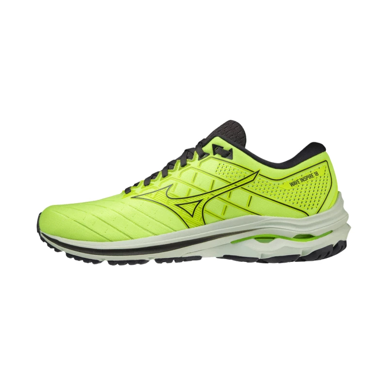 Zapatillas Mizuno Wave Inspire 18 Amarillo Negro SS22 4 Zapatillas Mizuno Wave Inspire 18 Amarillo Negro SS22 - Image 2